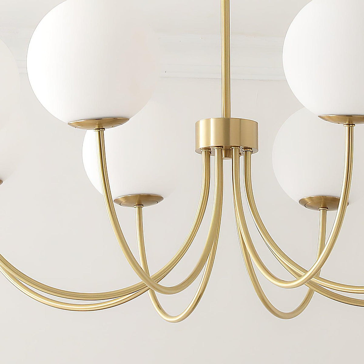 Lustre Cordes en laiton et verre – vue 8