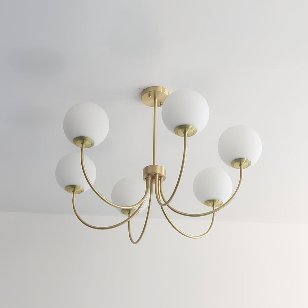 Lustre Cordes en laiton et verre – vue 32