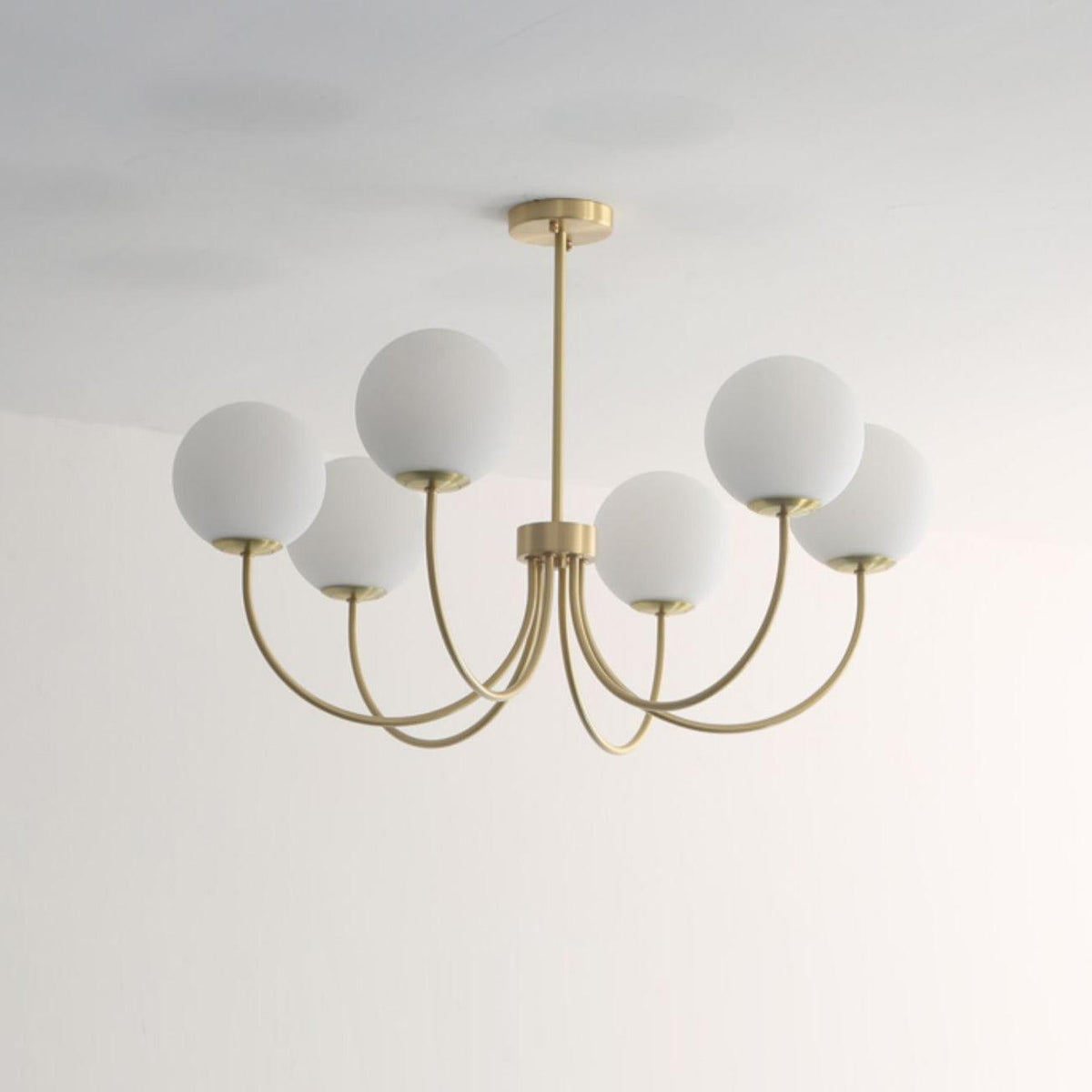 Lustre Cordes en laiton et verre – vue 2