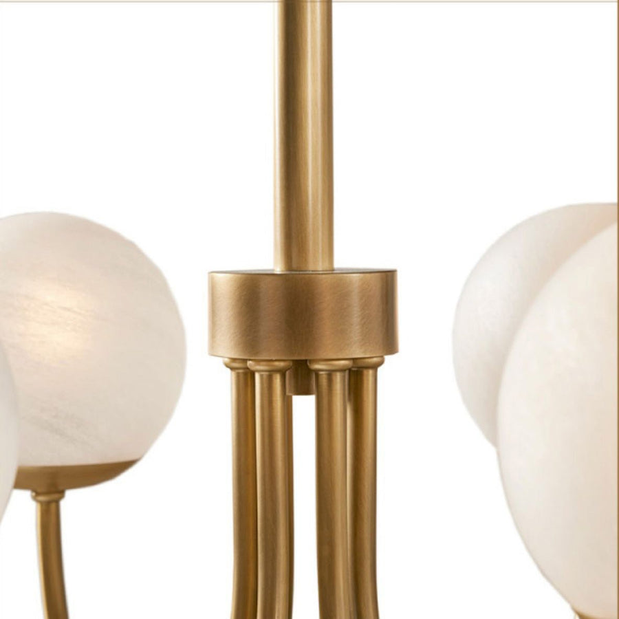 Lustre Chrysalide en laiton et verre – vue 5