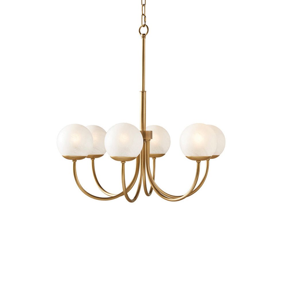 Lustre Chrysalide en laiton et verre – vue 8