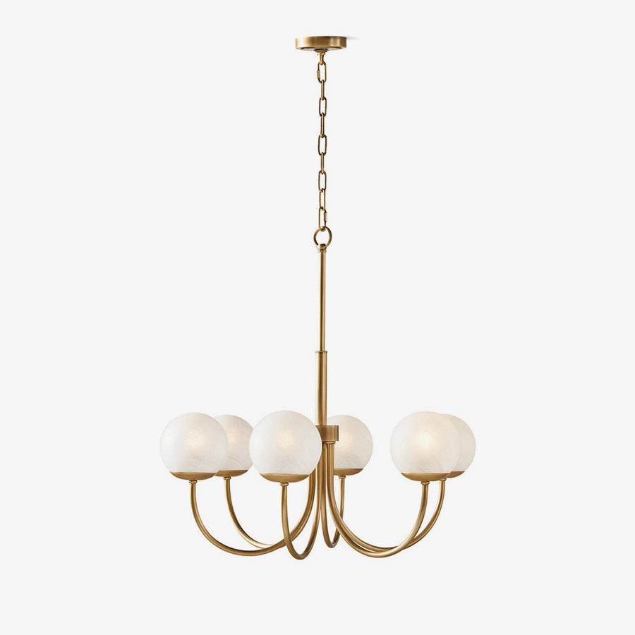Lustre Chrysalide en laiton et verre – vue 2