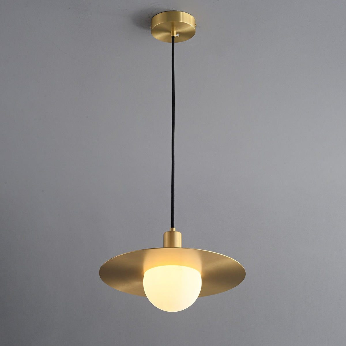 Suspension Paimpol en verre et laiton – vue 13