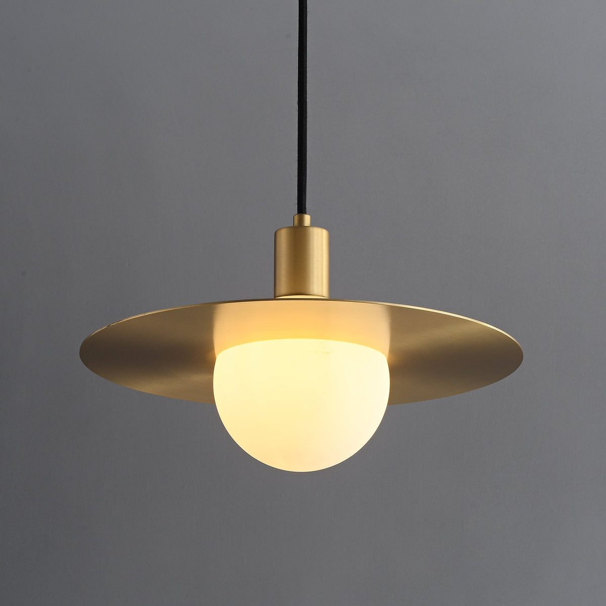 Suspension Paimpol en verre et laiton – vue 11