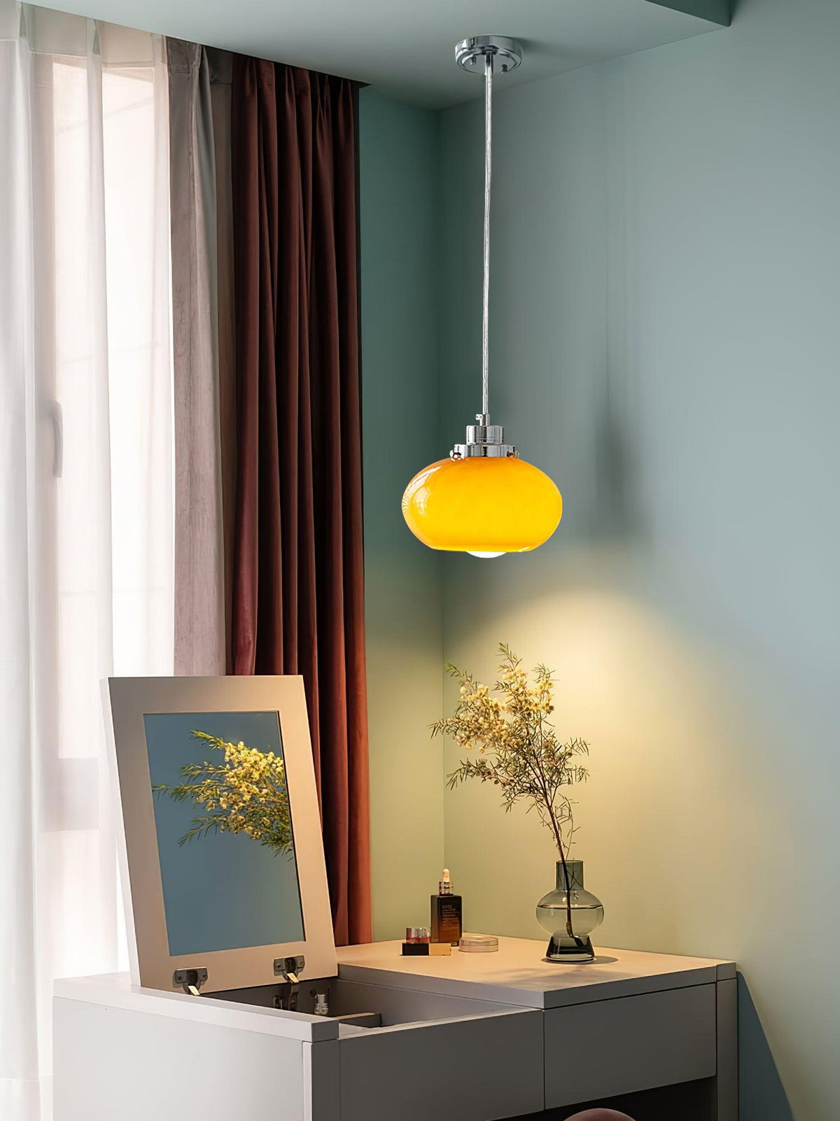 Suspension Bijou en verre et fer – vue 12