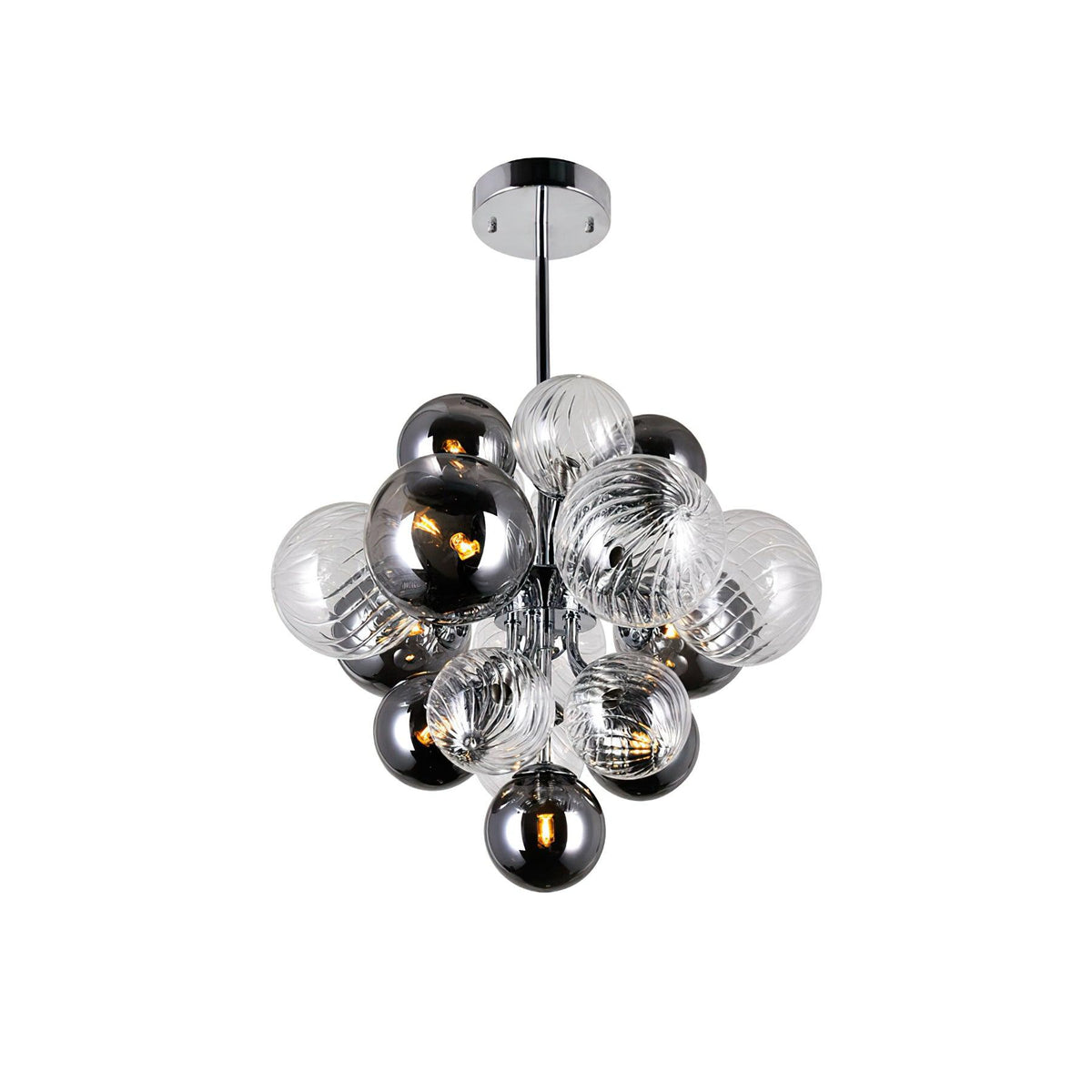 Lustre Pralin en verre et fer – vue 7