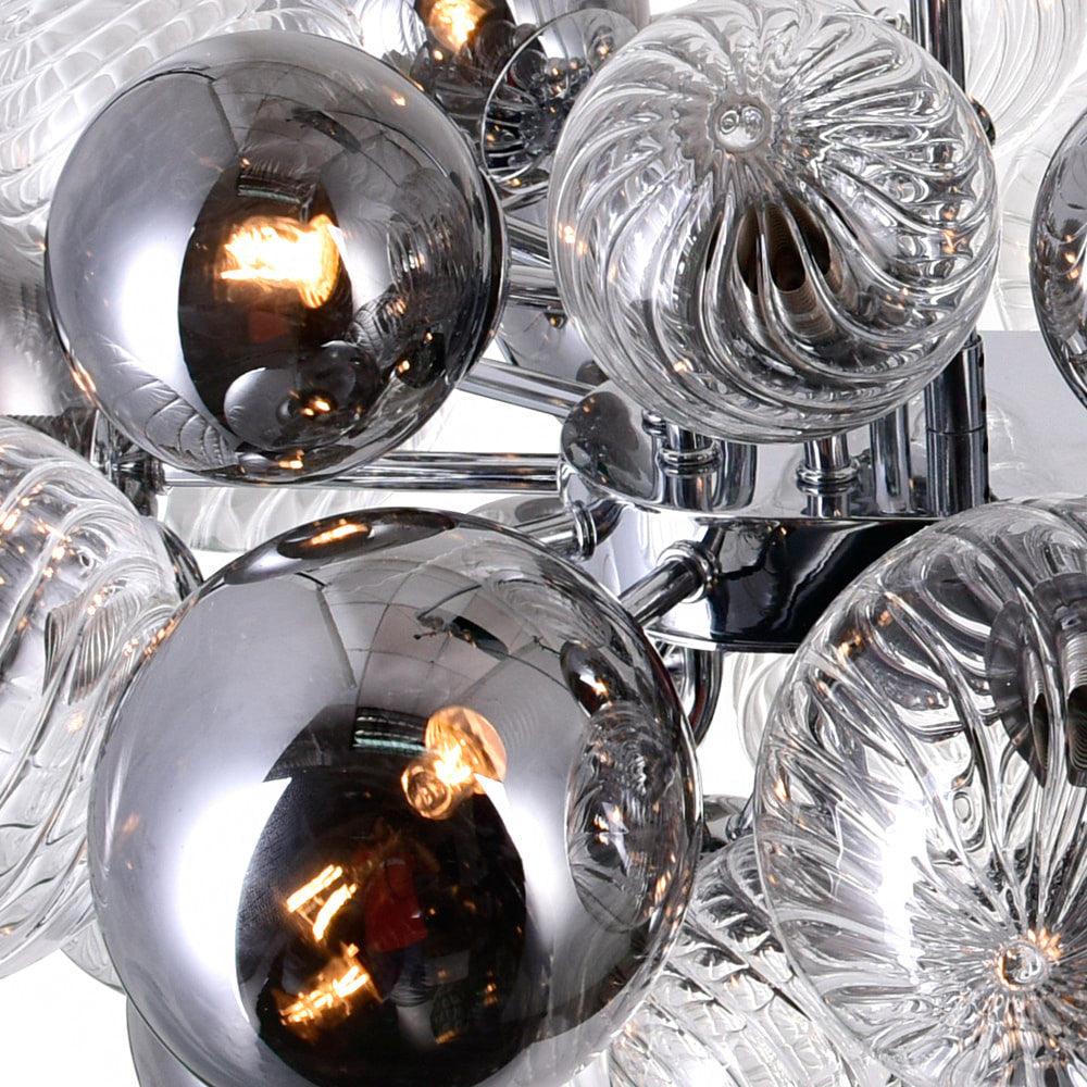 Lustre Pralin en verre et fer – vue 8