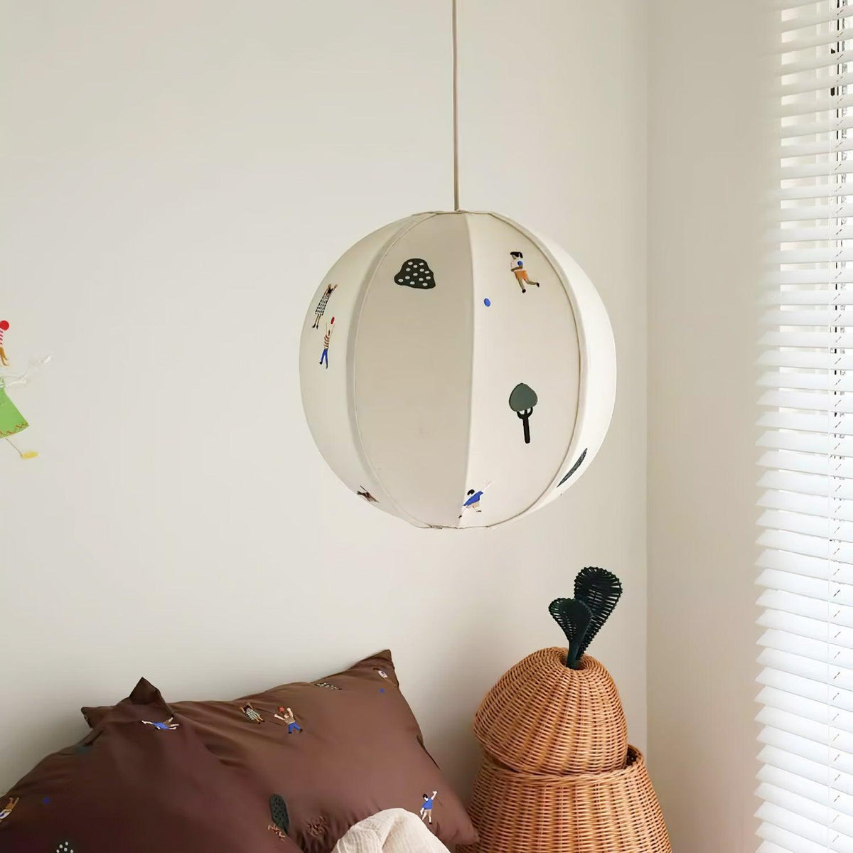 Suspension Ivoire en tissu et métal – vue 32