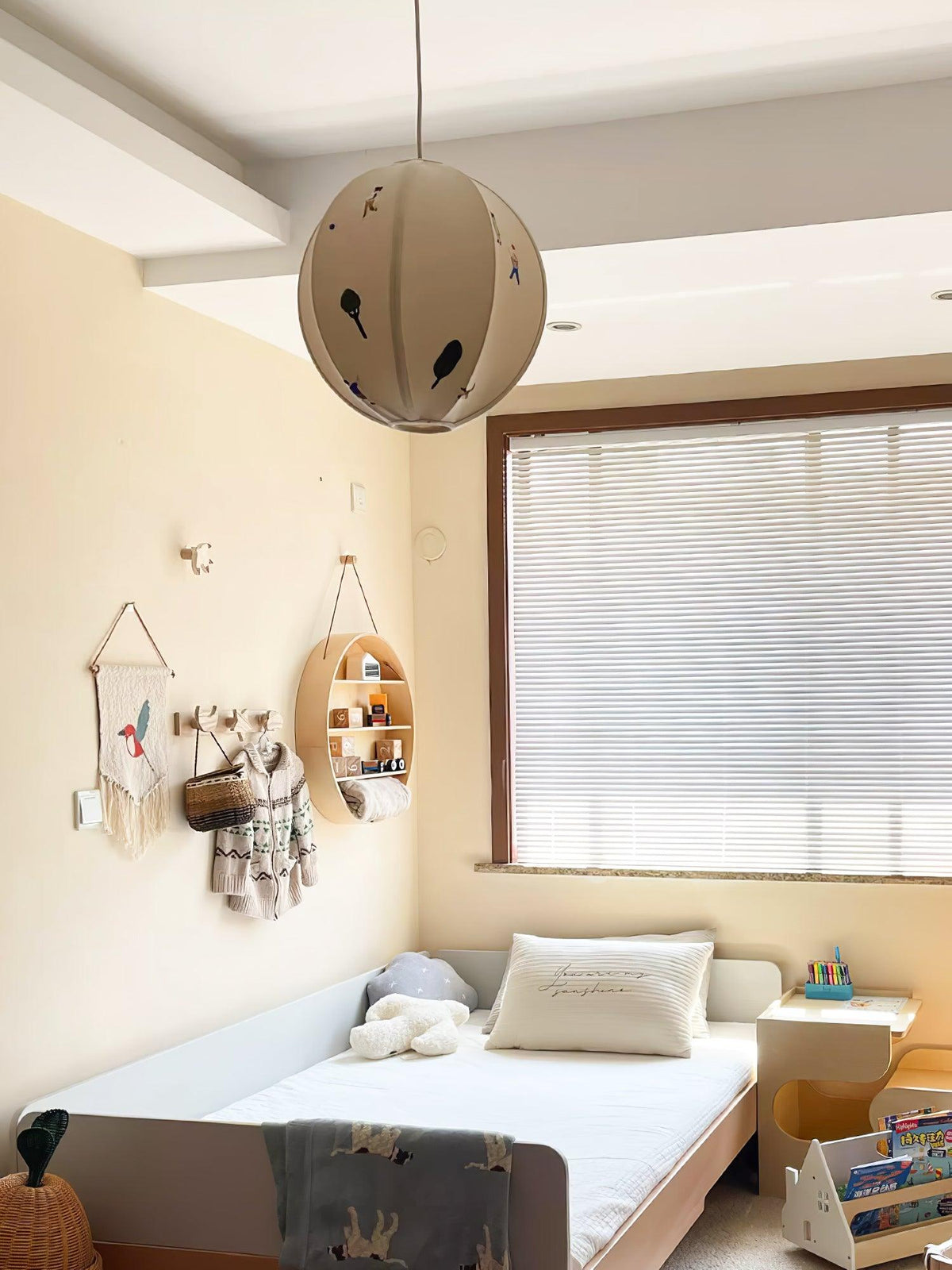 Suspension Ivoire en tissu et métal – vue 9