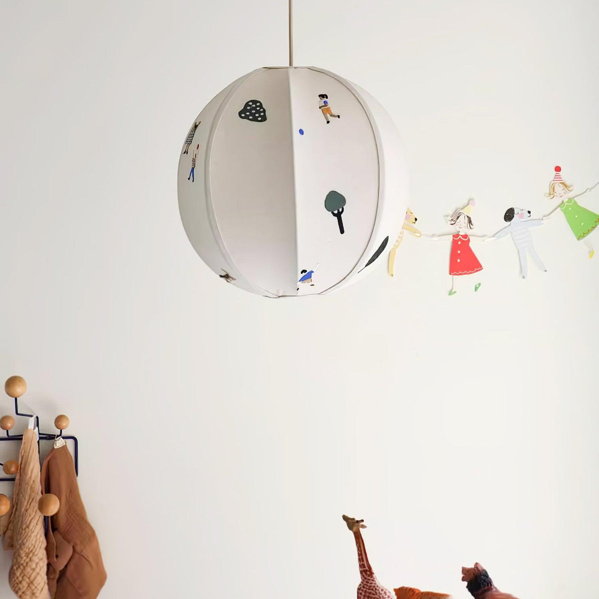 Suspension Ivoire en tissu et métal – vue 23