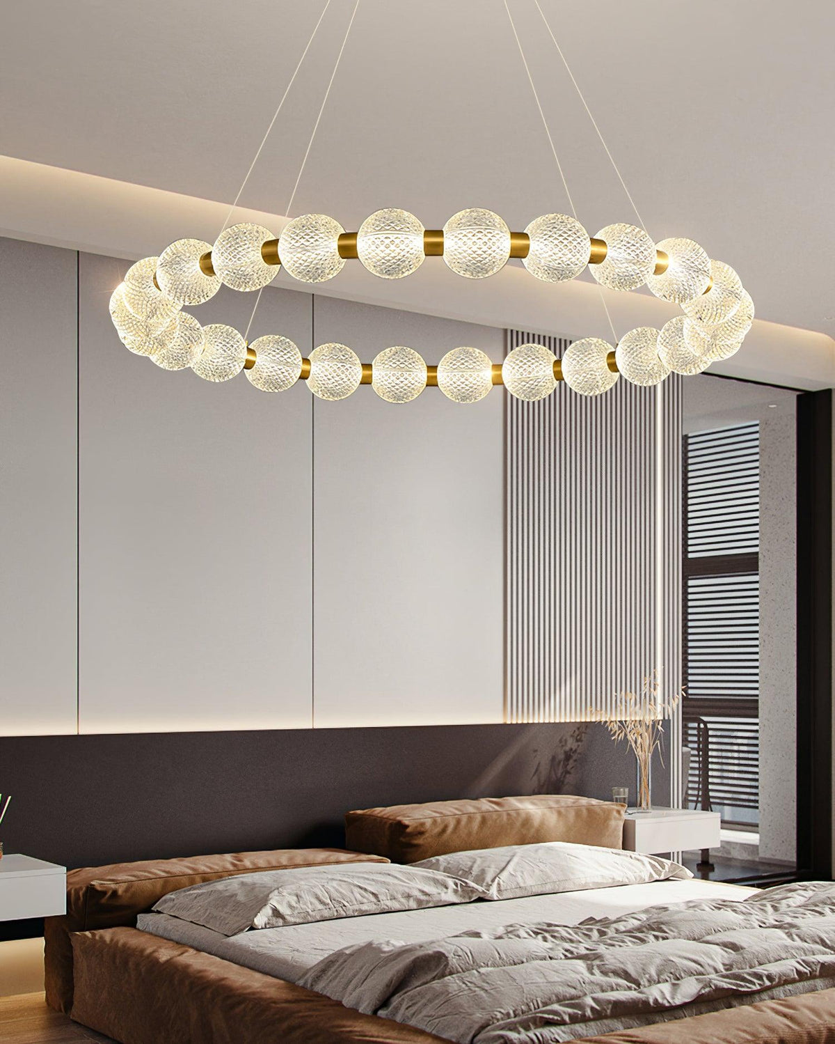 Lustre Séraphine en laiton – vue 28