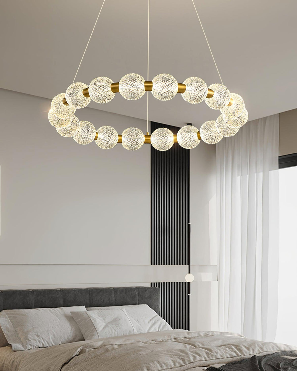 Lustre Séraphine en laiton – vue 29