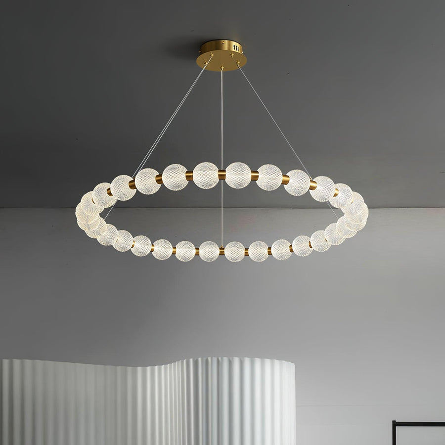 Lustre Séraphine en laiton – vue 4