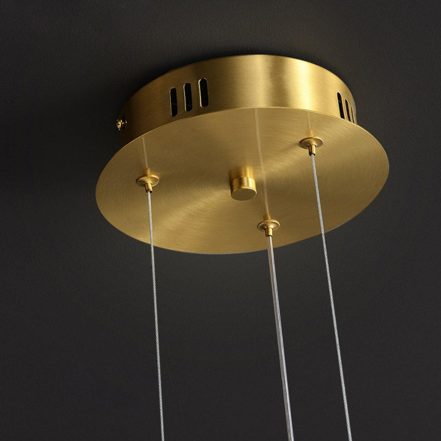 Lustre Séraphine en laiton – vue 3