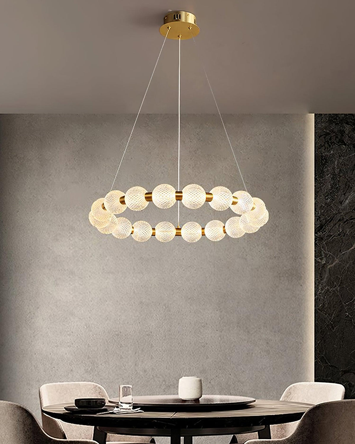 Lustre Séraphine en laiton – vue 10