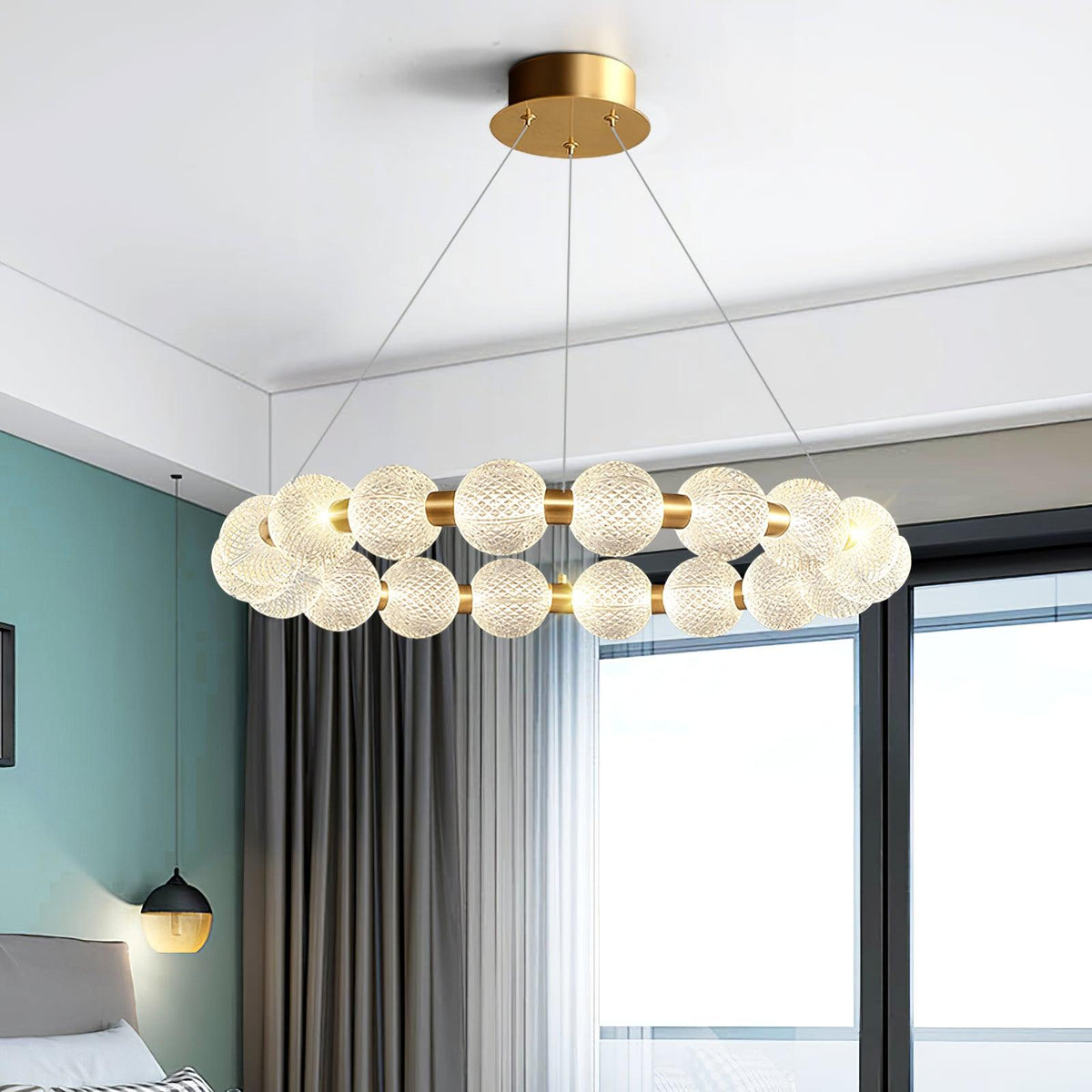 Lustre Séraphine en laiton – vue 16