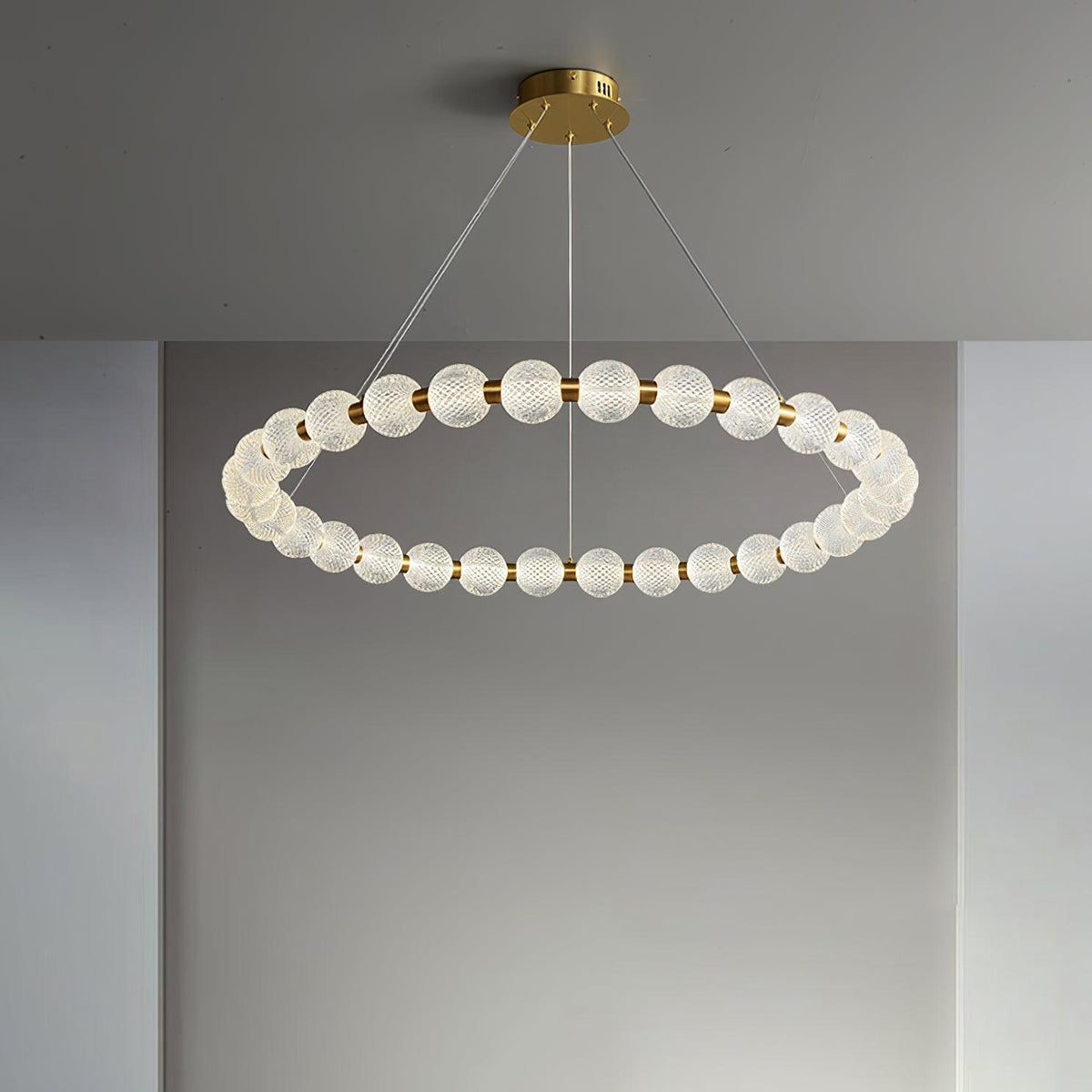 Lustre Séraphine en laiton – vue 20