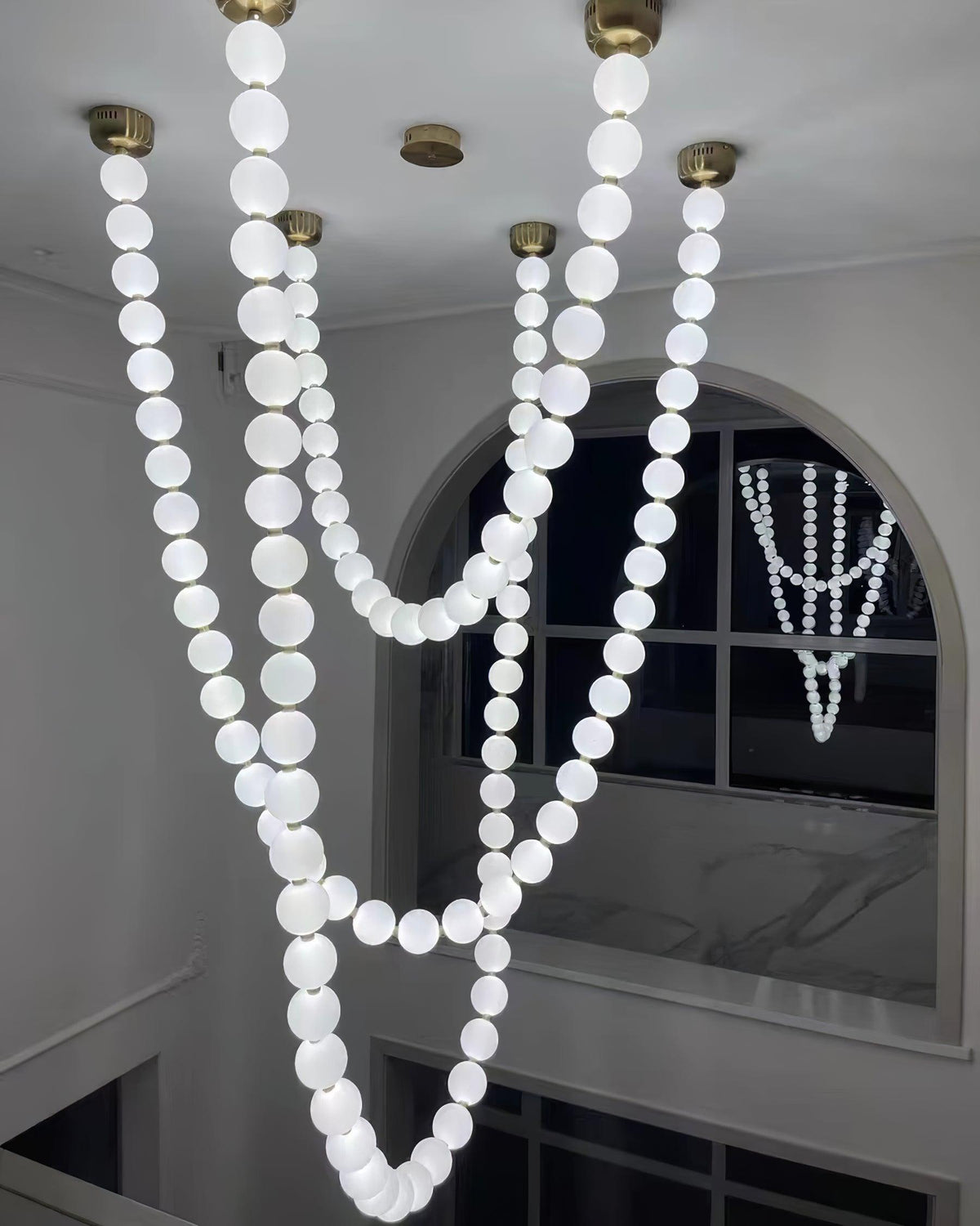 Lustre Cumulus en laiton – vue 119