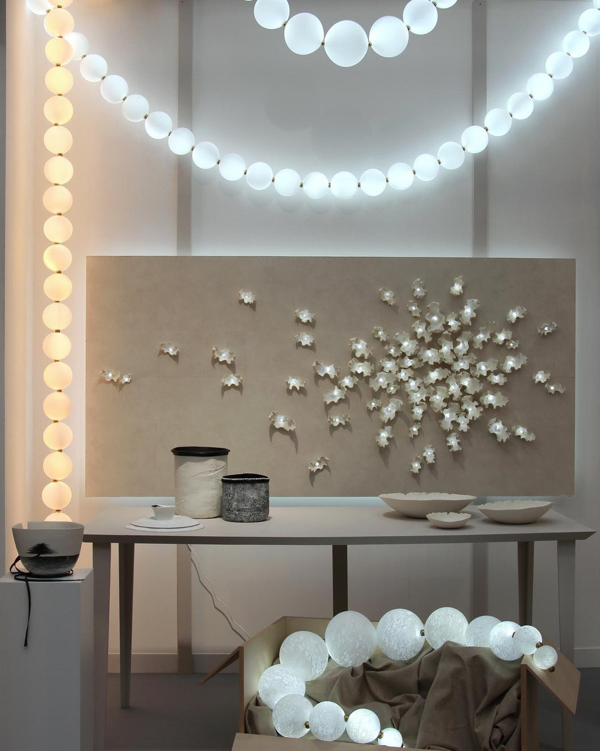 Lustre Cumulus en laiton – vue 7