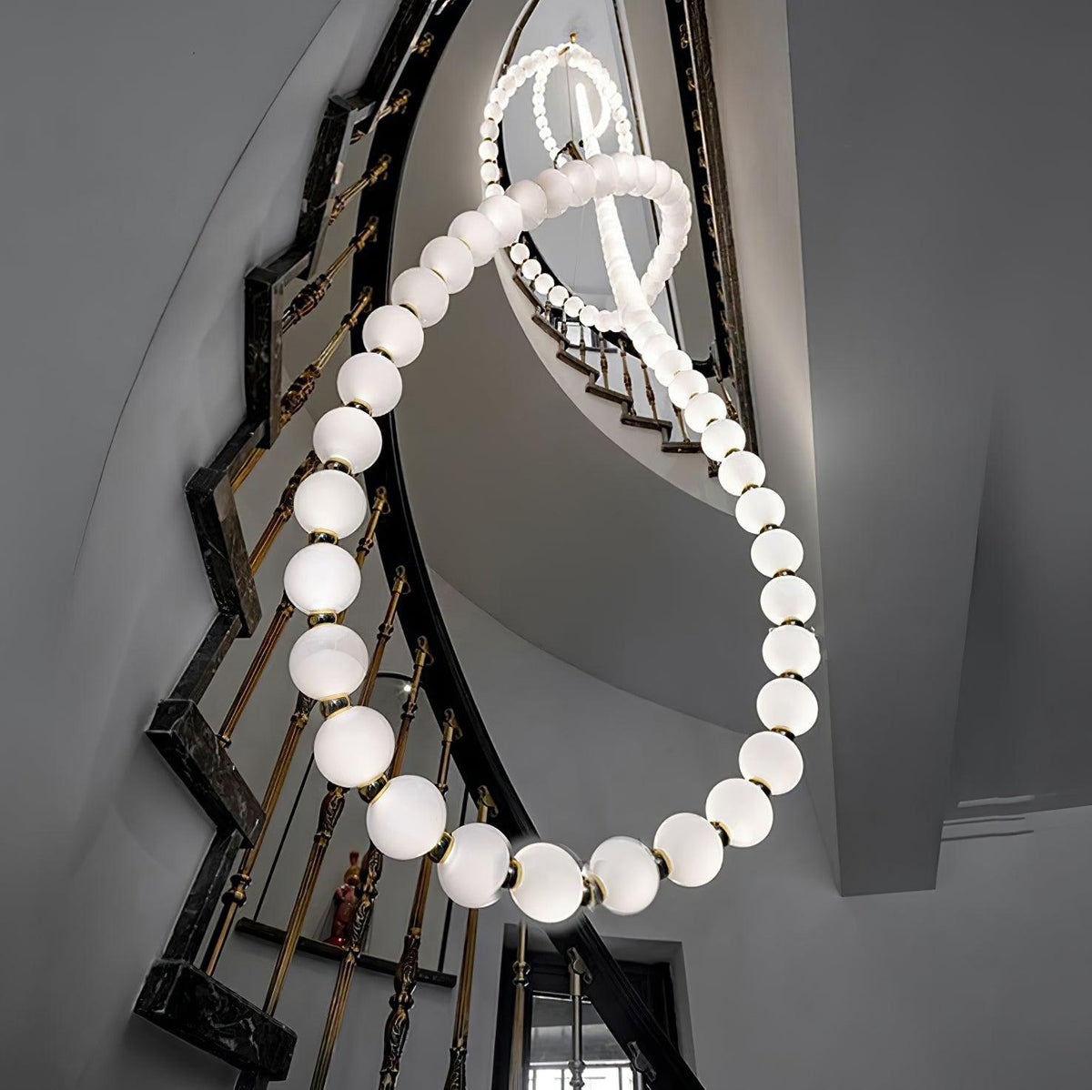 Lustre Cumulus en laiton – vue 14