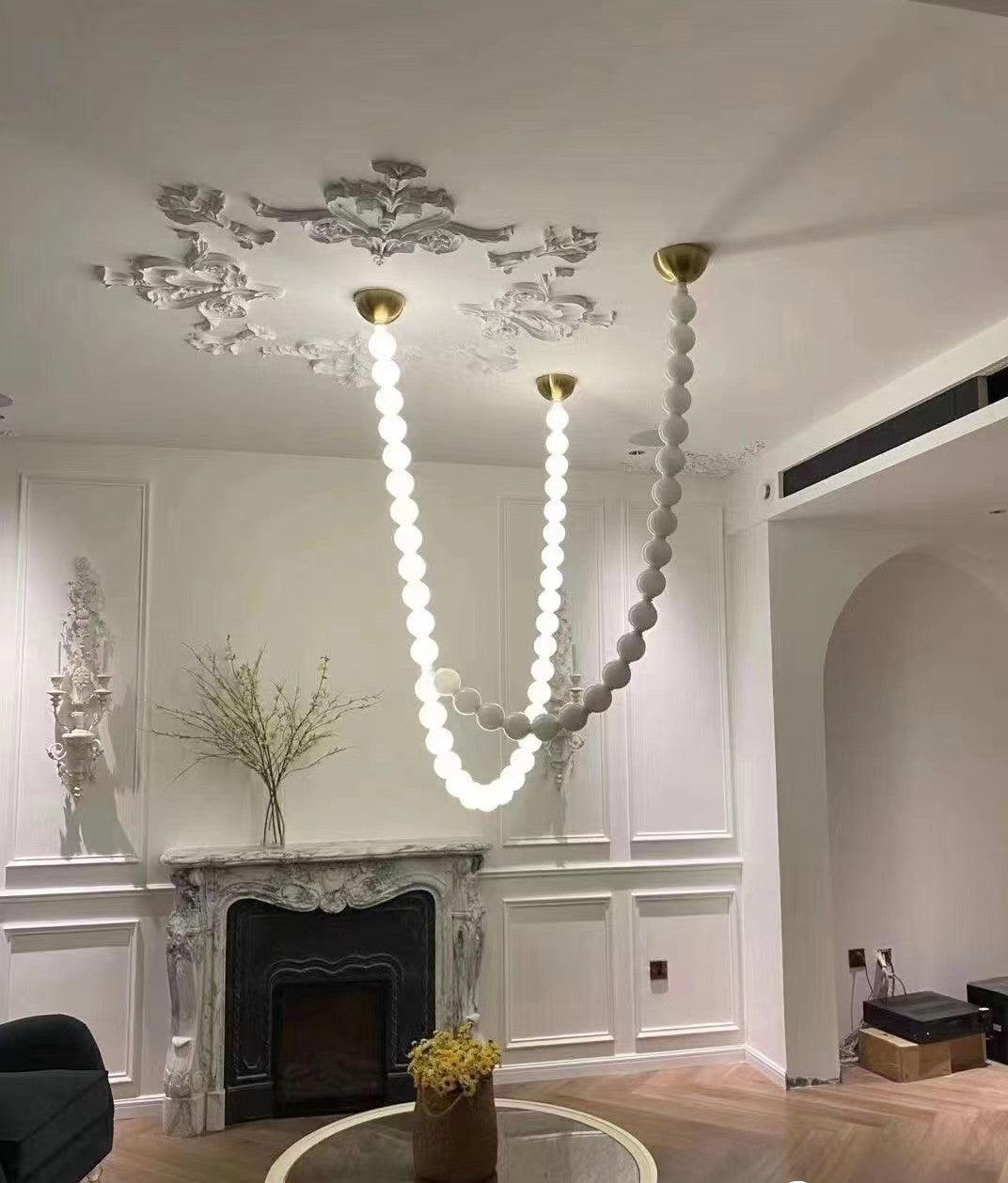 Lustre Cumulus en laiton – vue 15