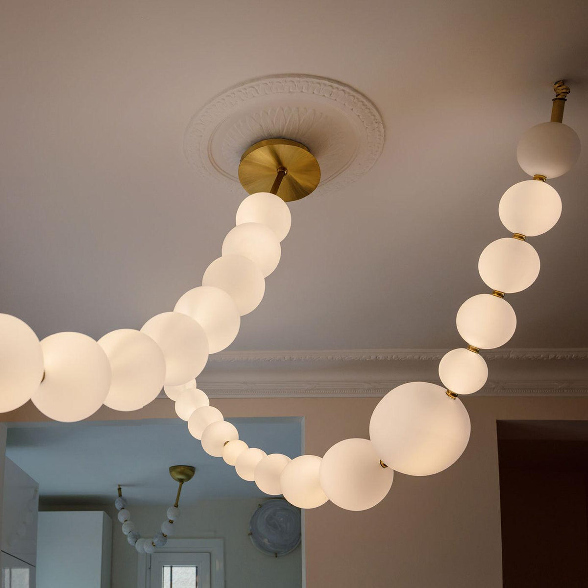 Lustre Cumulus en laiton – vue 17