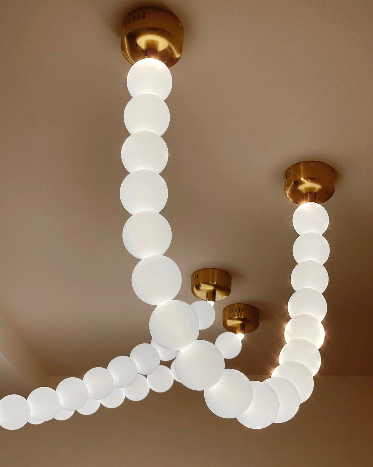 Lustre Cumulus en laiton – vue 19