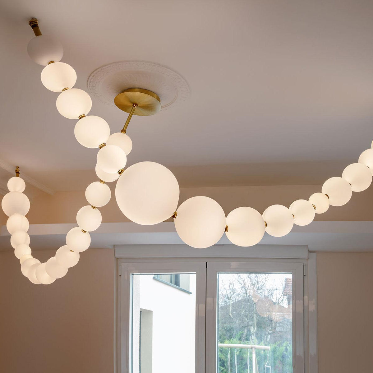 Lustre Cumulus en laiton – vue 26