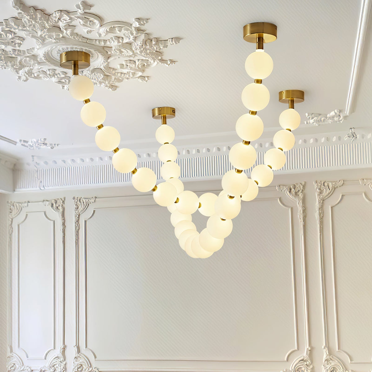 Lustre Cumulus en laiton – vue 111