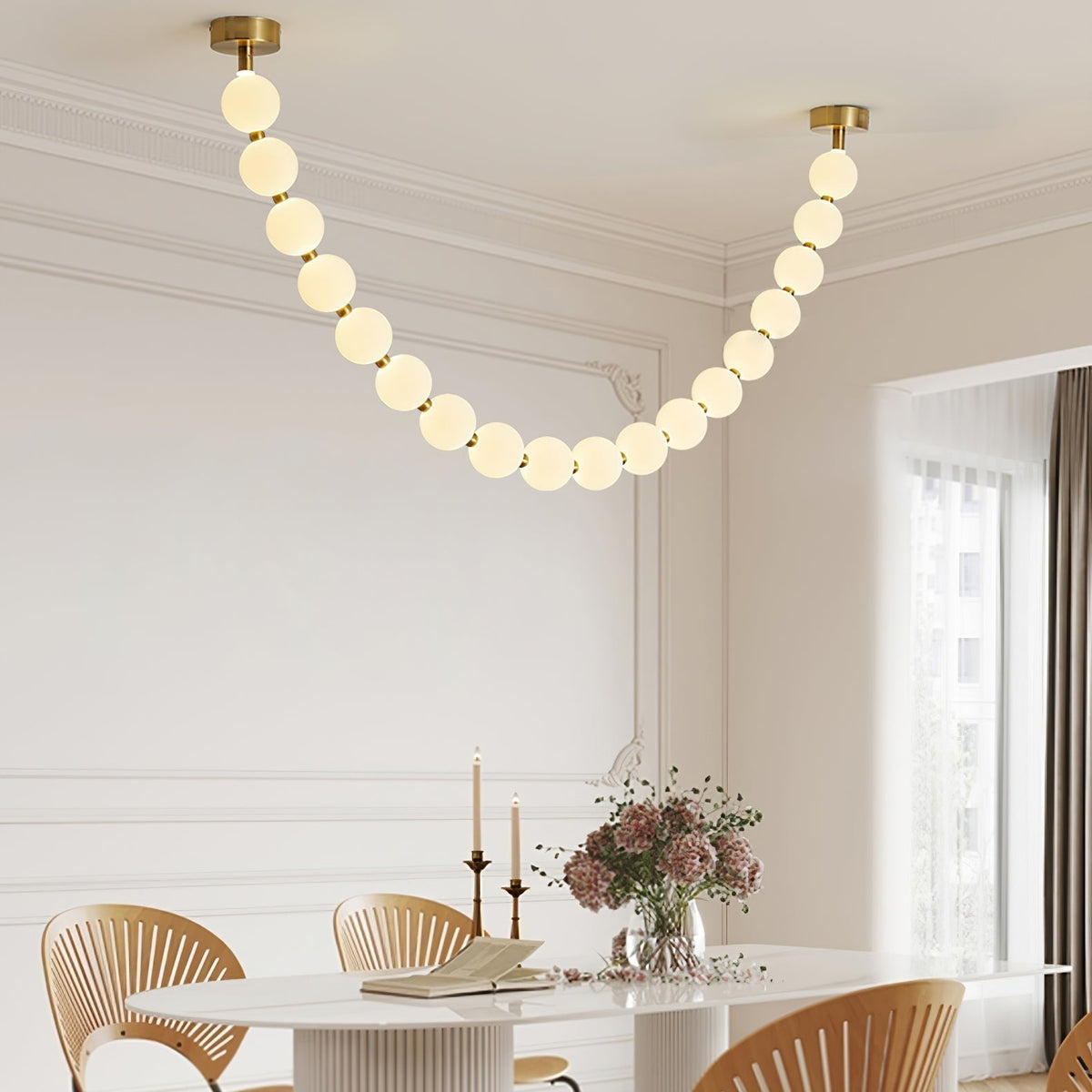 Lustre Cumulus en laiton – vue 80