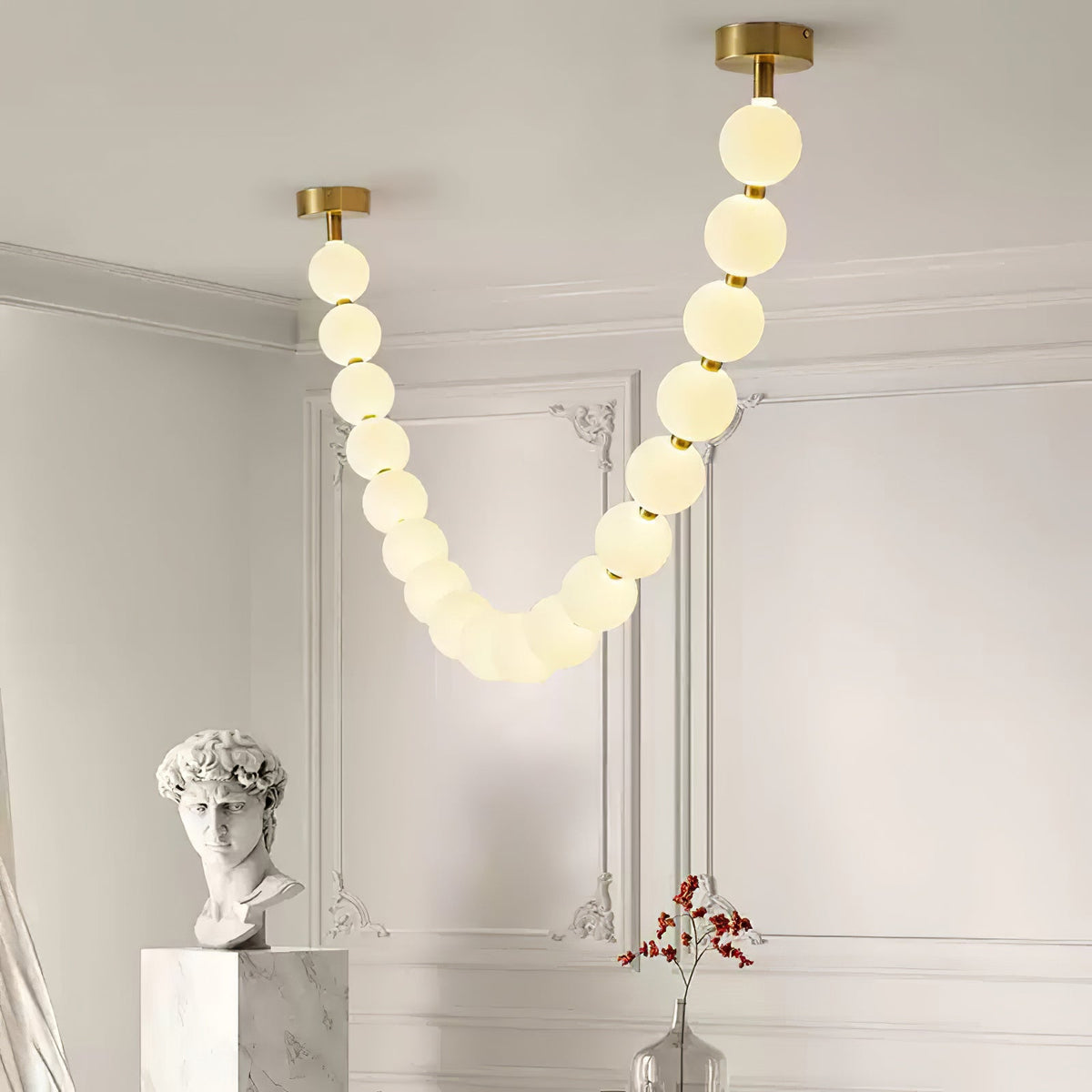 Lustre Cumulus en laiton – vue 73