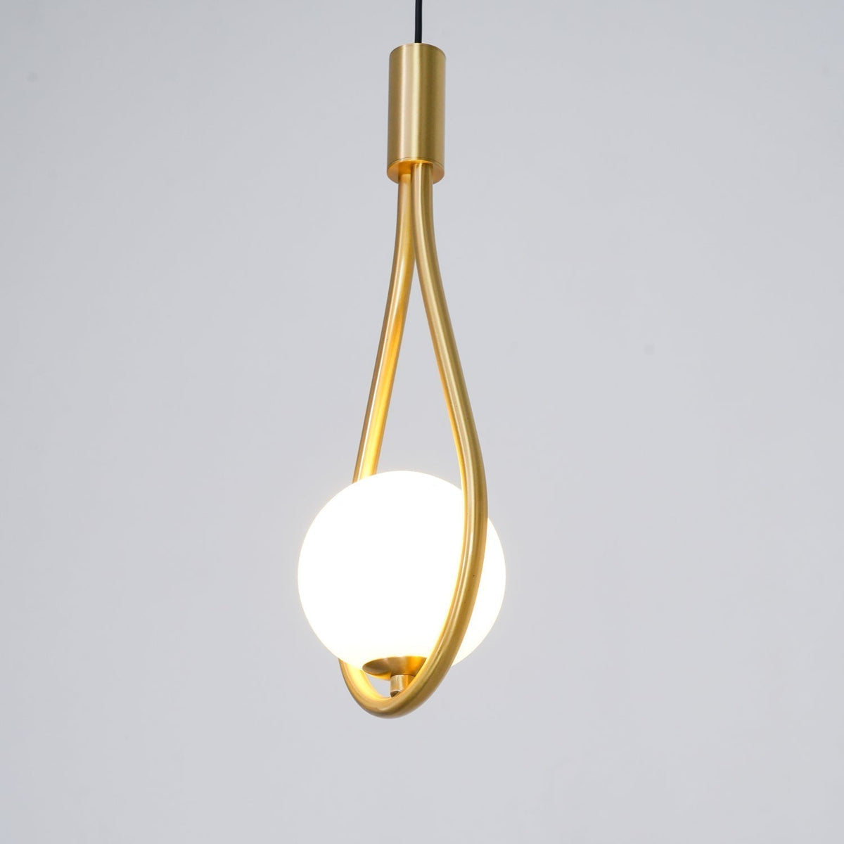 Suspension Sureau en laiton et verre – vue 26