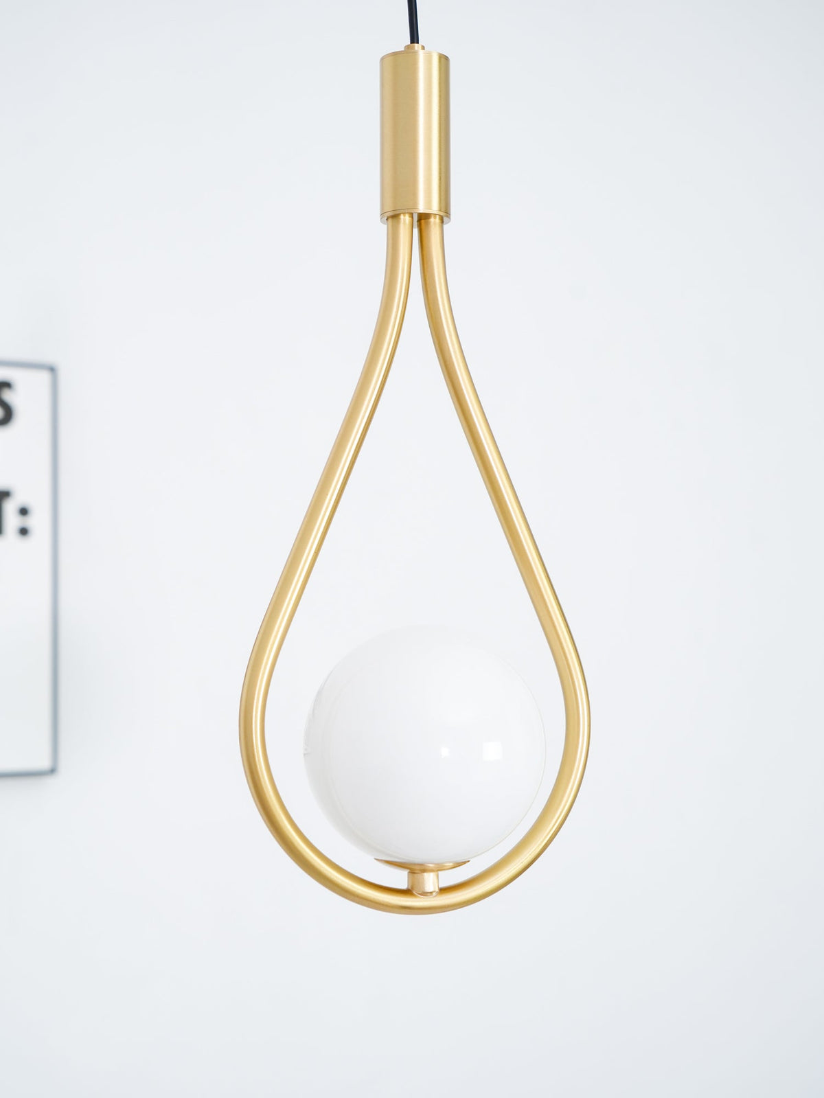 Suspension Sureau en laiton et verre – vue 15