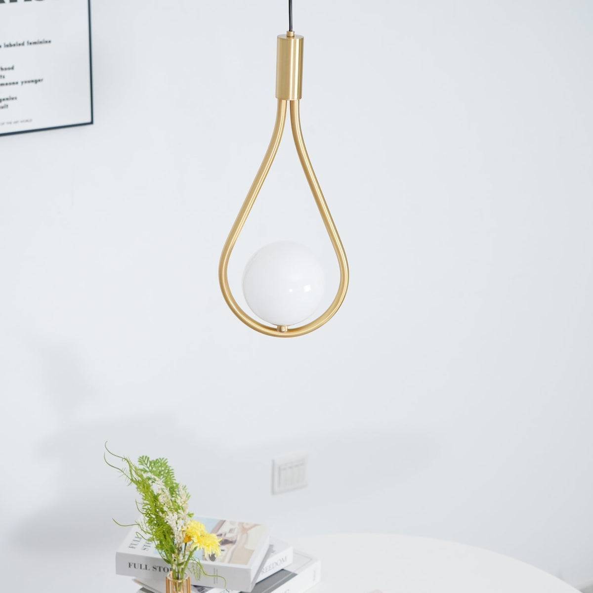 Suspension Sureau en laiton et verre – vue 24