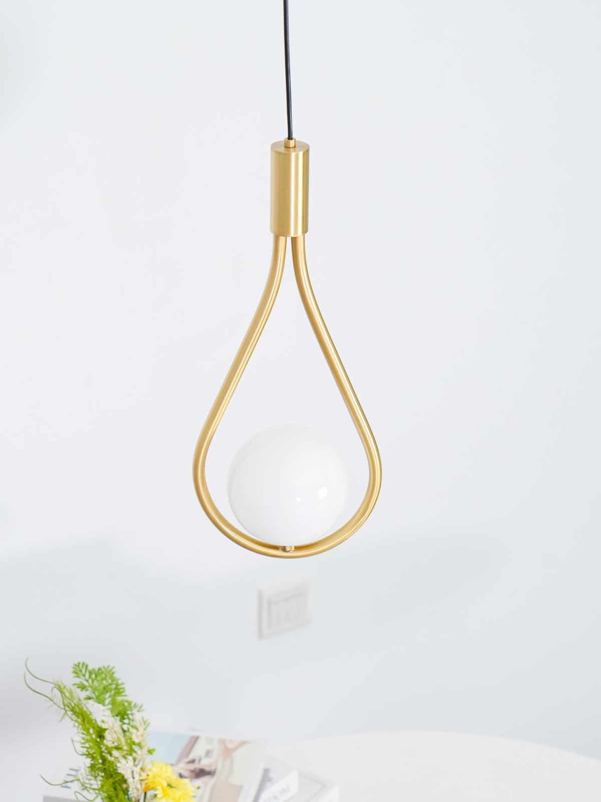 Suspension Sureau en laiton et verre – vue 30