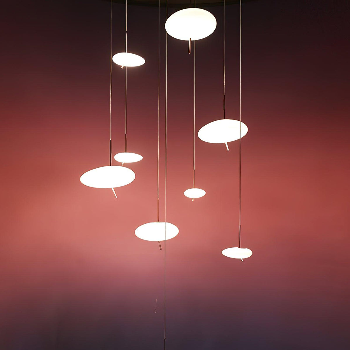 Suspension Lazuli en verre et métal – vue 18
