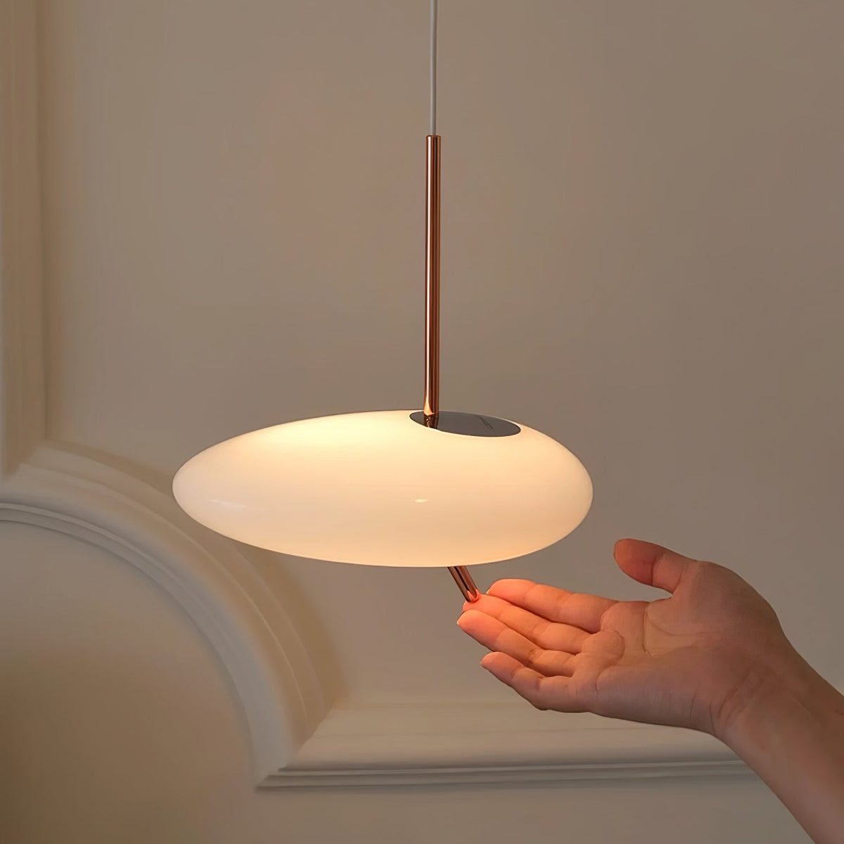 Suspension Lazuli en verre et métal – vue 28
