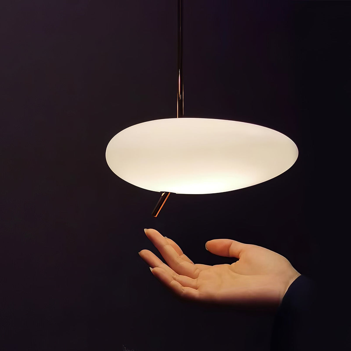 Suspension Lazuli en verre et métal – vue 12