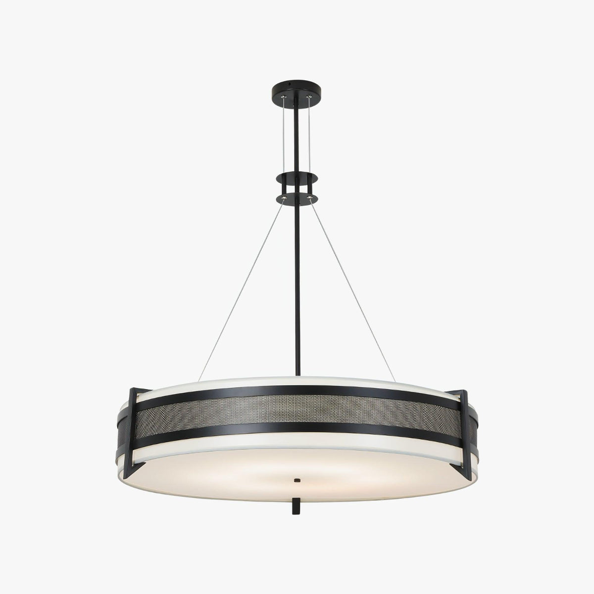 Lustre Jouvence en tissu et fer – vue 16