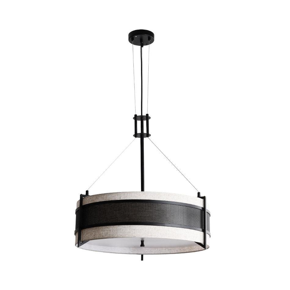 Lustre Jouvence en tissu et fer – vue 11