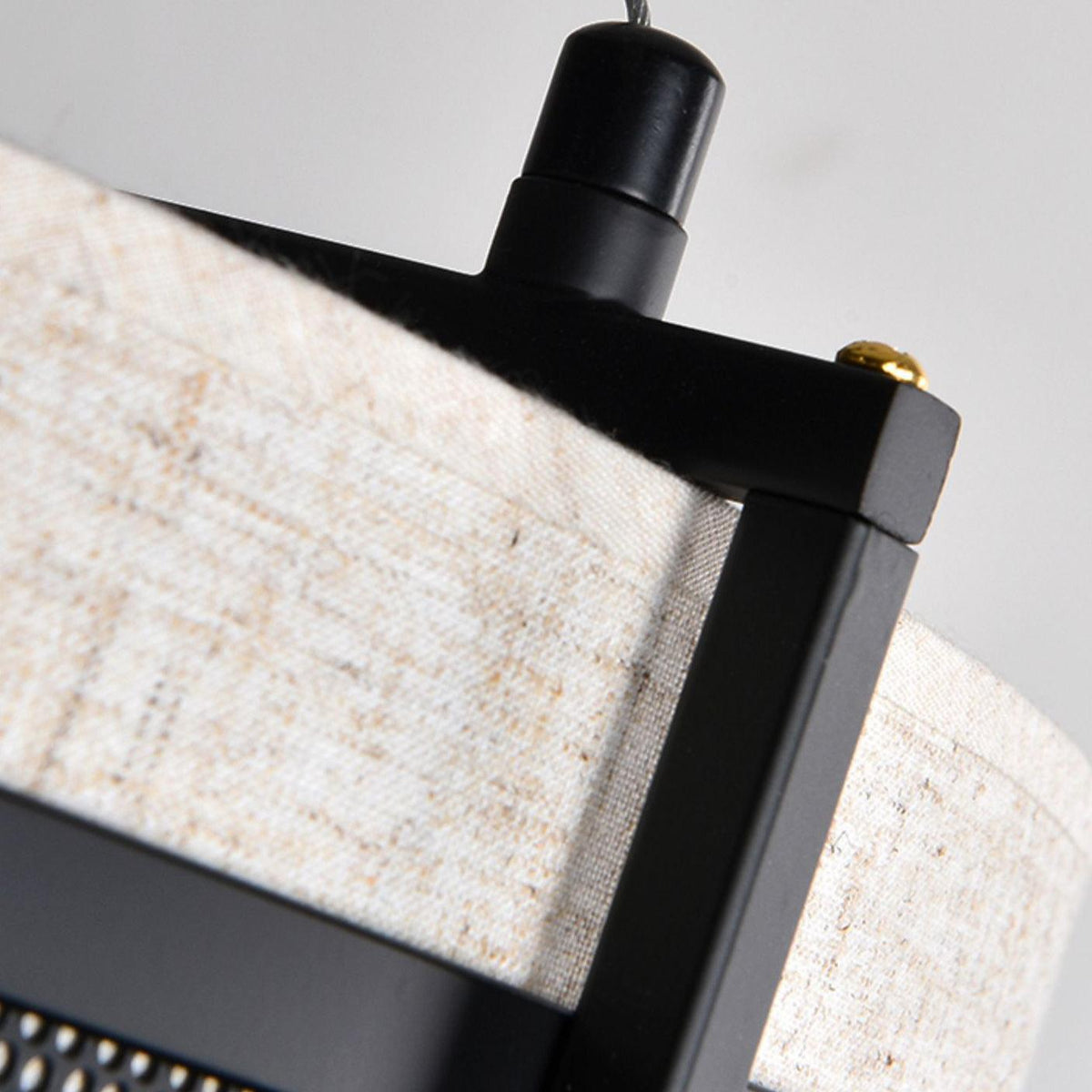 Lustre Jouvence en tissu et fer – vue 9