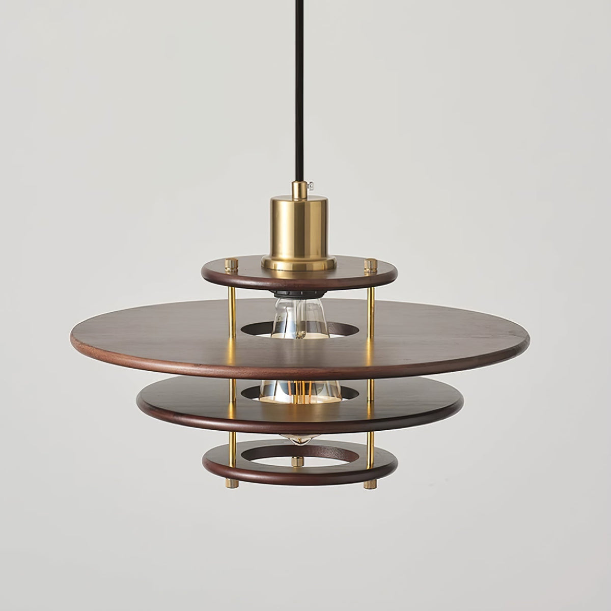 Suspension Édelweiss en bois et métal – vue 32