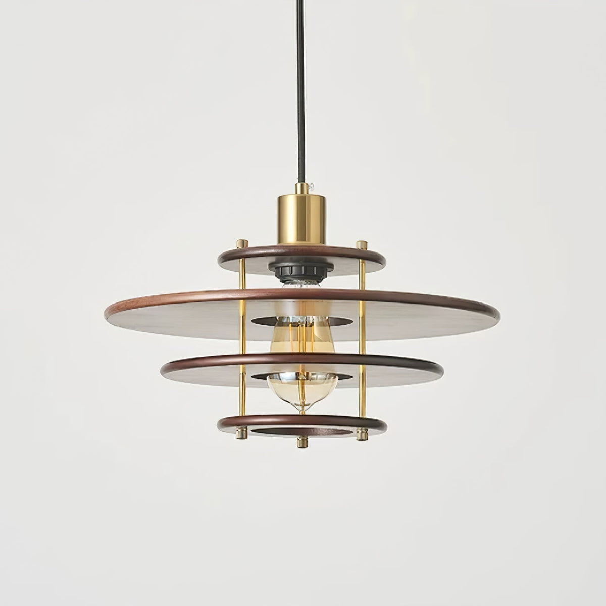 Suspension Édelweiss en bois et métal – vue 35