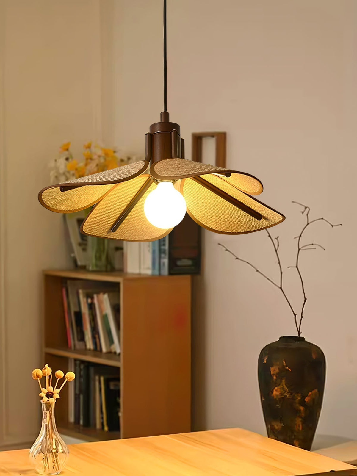 Suspension Goélette en bois et tissu – vue 8