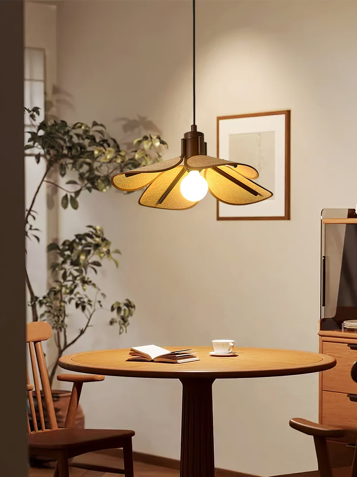 Suspension Goélette en bois et tissu – vue 10