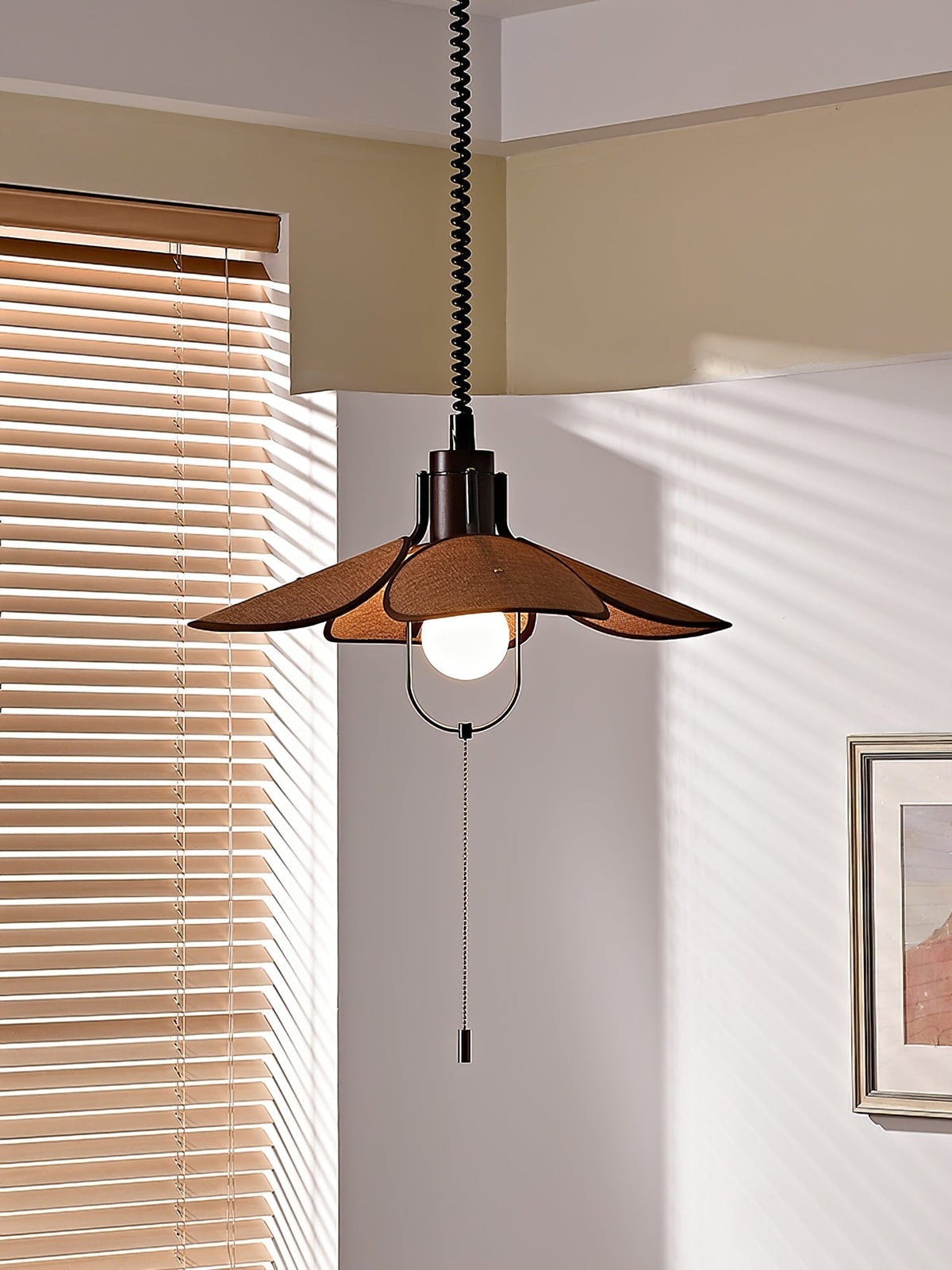 Suspension Goélette en bois et tissu – vue 21