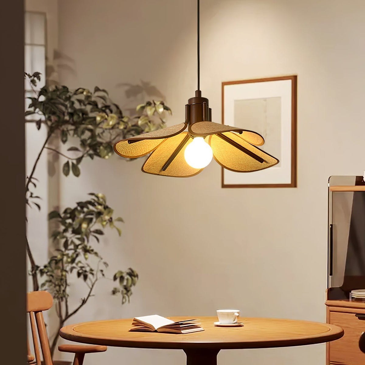 Suspension Goélette en bois et tissu – vue 22