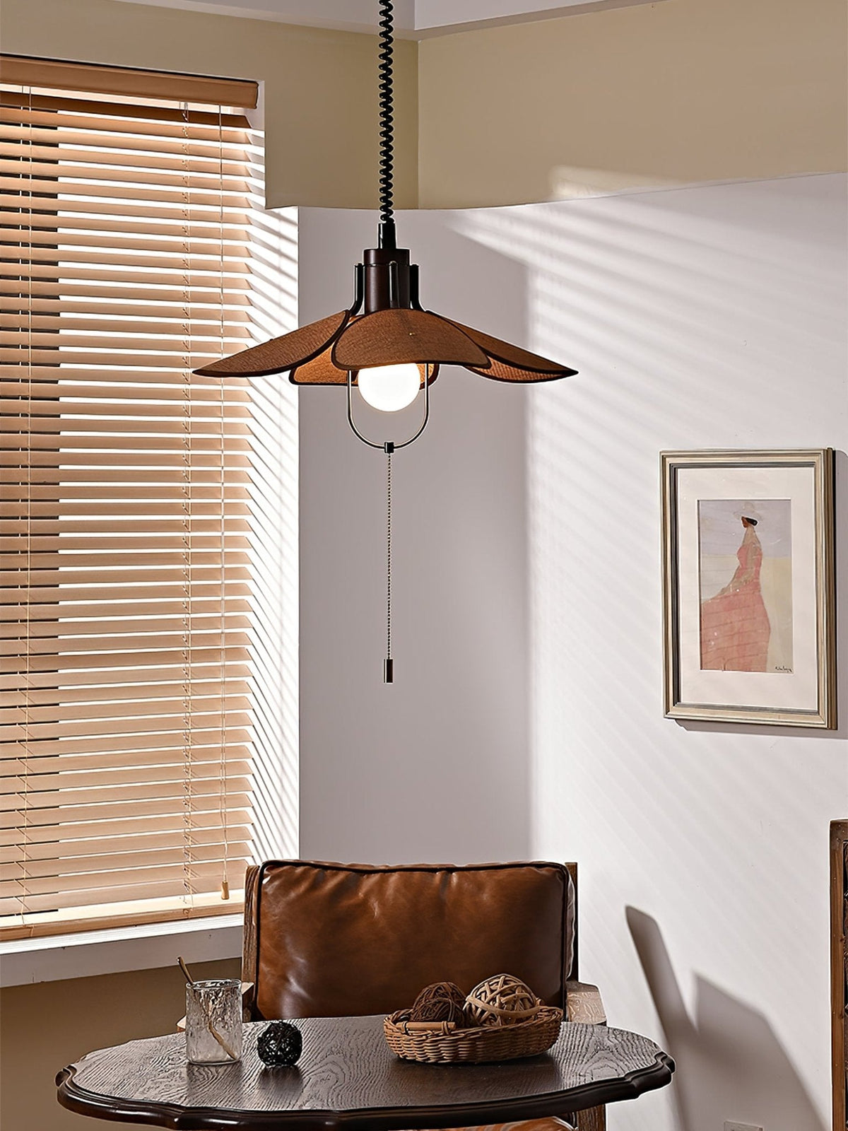 Suspension Goélette en bois et tissu – vue 39