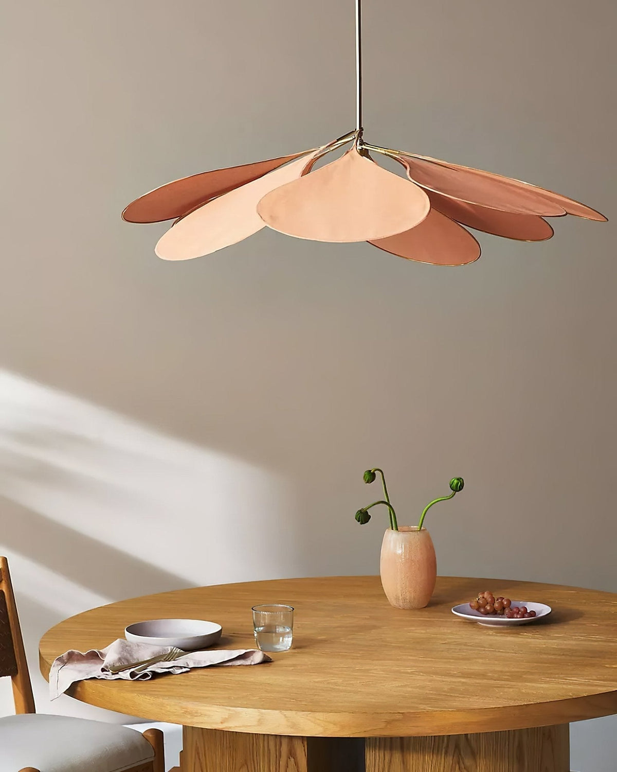 Suspension Girandole en tissu et métal – vue 2