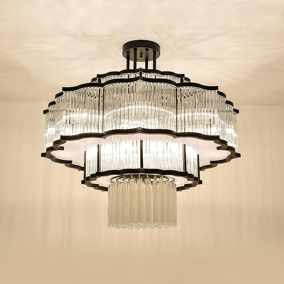 Lustre Tiare en cristal et fer – vue 22